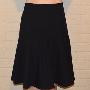 J Crew Navy Fit and Flare skirt